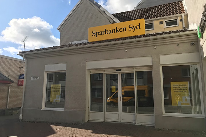 Sparbanken Syds kontor i Tomelilla