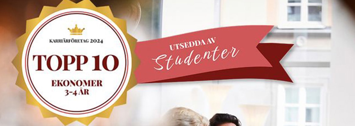 Sparbanken Syd är vald till topp 10 arbetsgivare bland ekonomer