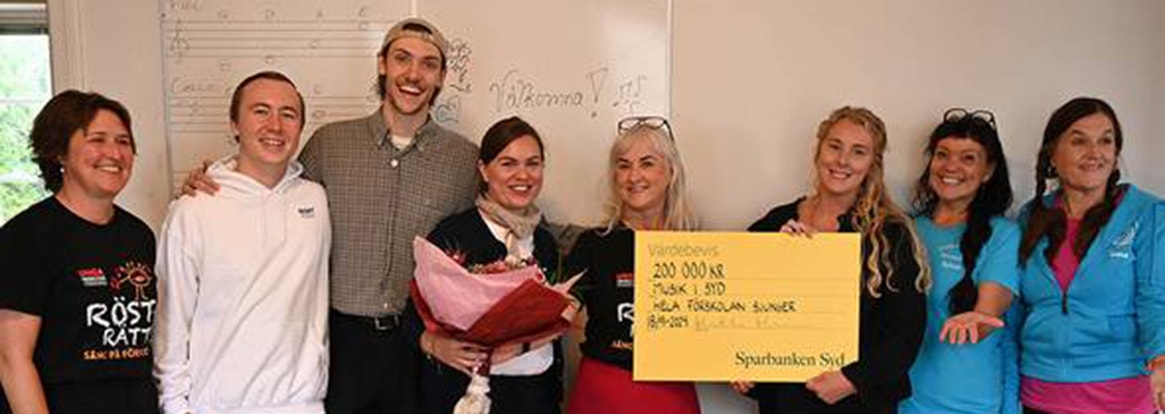 Projektet Förskolan sjunger har tagit emot bidrag från vår stiftelse